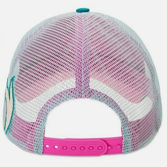 DISNEY PARKS ARIEL THE LITTLE MERMAID BASEBALL CAP RHINESTONES SEQUINED ADULT - Picture 3 of 7